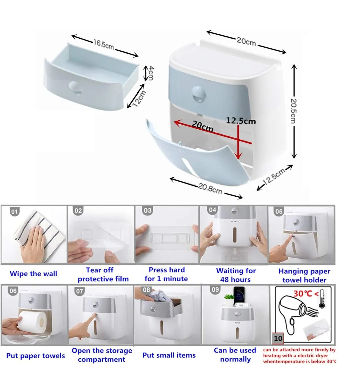 Portarrollos para papel higiénico - Meiyijia
