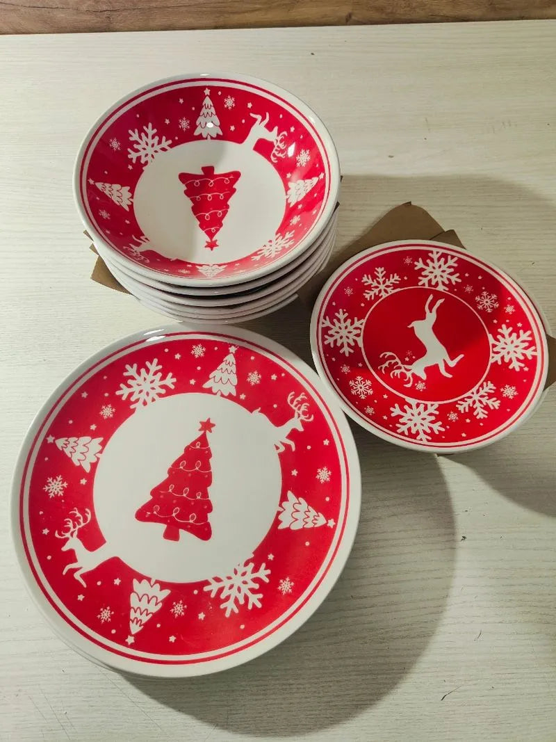 Juego de platos navideño - H&h