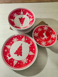 Juego de platos navideño - H&h