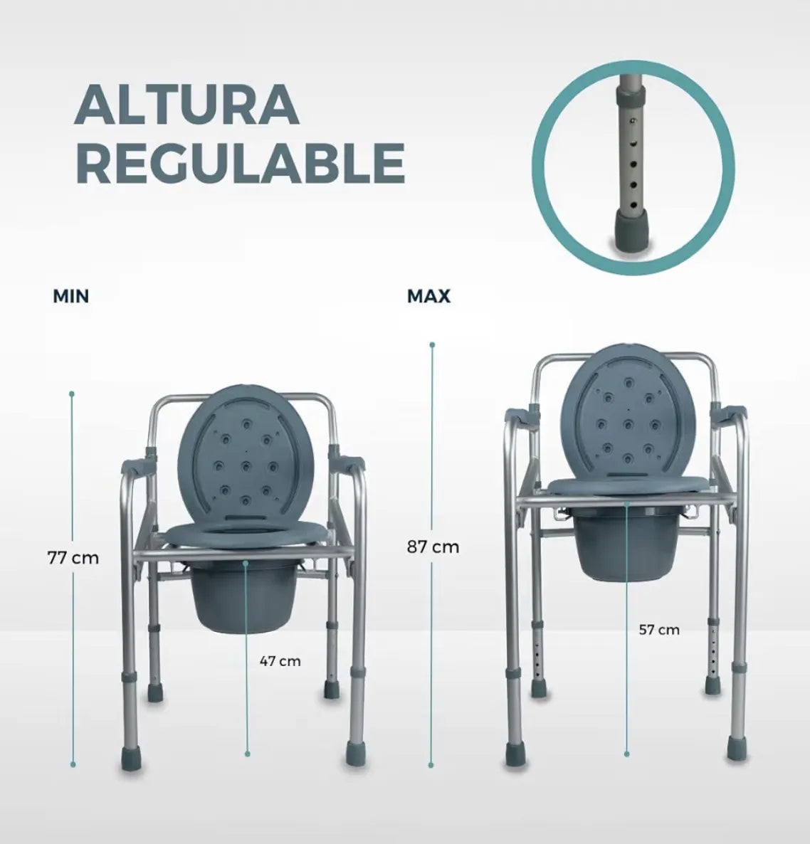 Silla con WC Mobiclinic