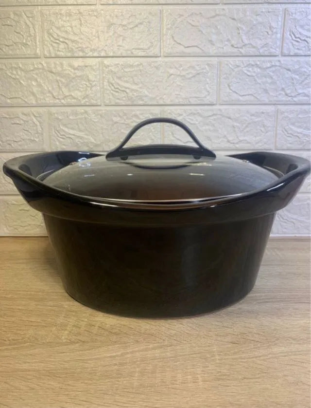 Olla de inducción con tapa de cristal