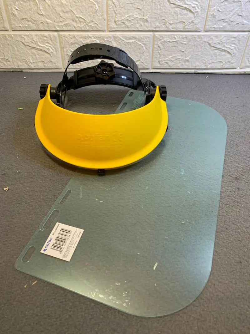 Casco pantalla de protección