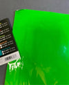 Hoja Adhesiva Película Verde Fluorescente