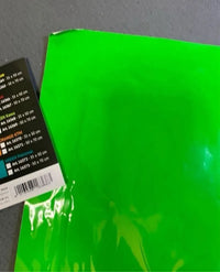 Hoja Adhesiva Película Verde Fluorescente