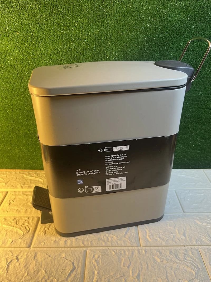 Cubo de basura para baño 5L Spirella Erik