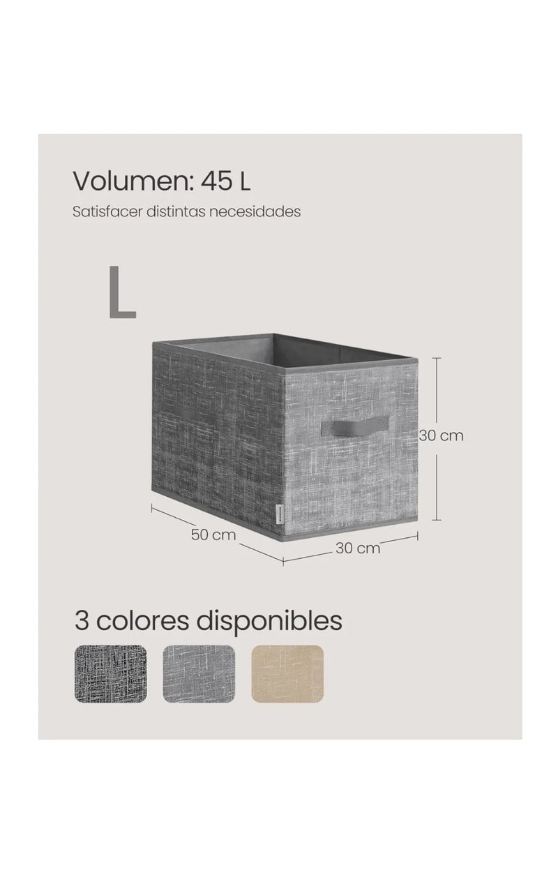 Cajas de Almacenaje Plegables, Juego de 3 Cestas