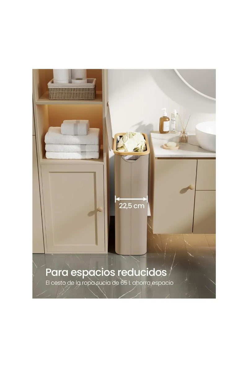 Cesto de Ropa Sucia con Tapa, Cesta Ropa Sucia Delgada