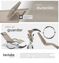 Tumbona Plegable con Función Balancín