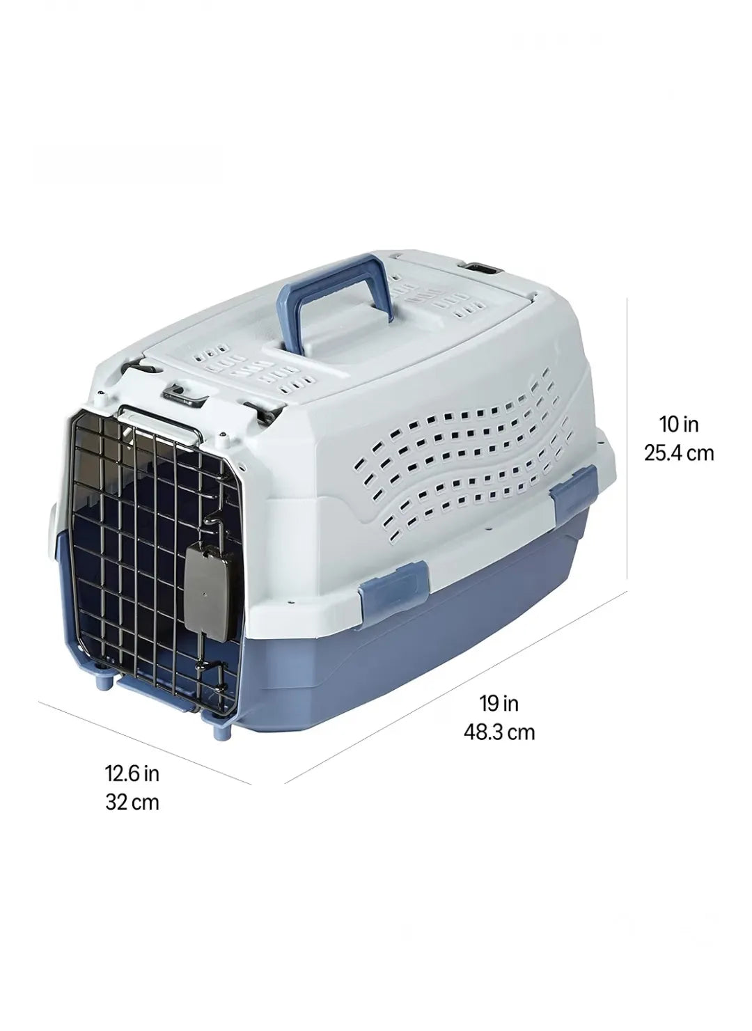 Transportín de 2 puertas azul - Amazon Basics
