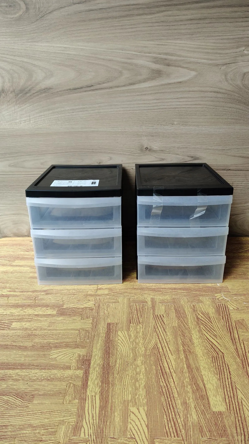 cajones de almacenamiento de escritorio con 3 cajones superficiales