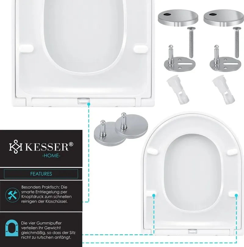 Asiento inodoro blanco - KESSER