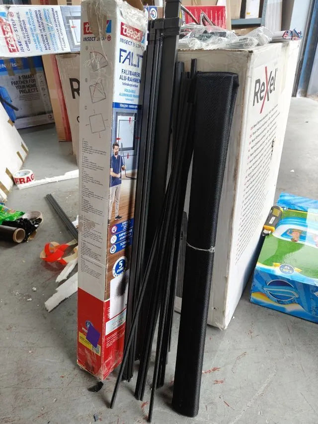 Tesa marco con mosquitera de aluminio 80 cm x 80c