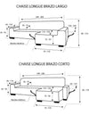 Funda chaise longue brazo derecho - Martina Home
