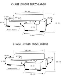 Funda chaise longue brazo derecho - Martina Home