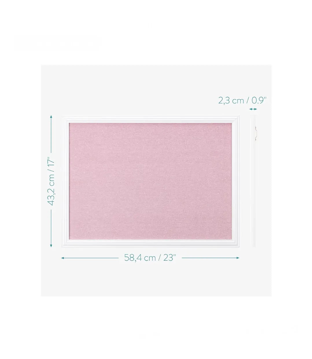 Tablero rosa colgante