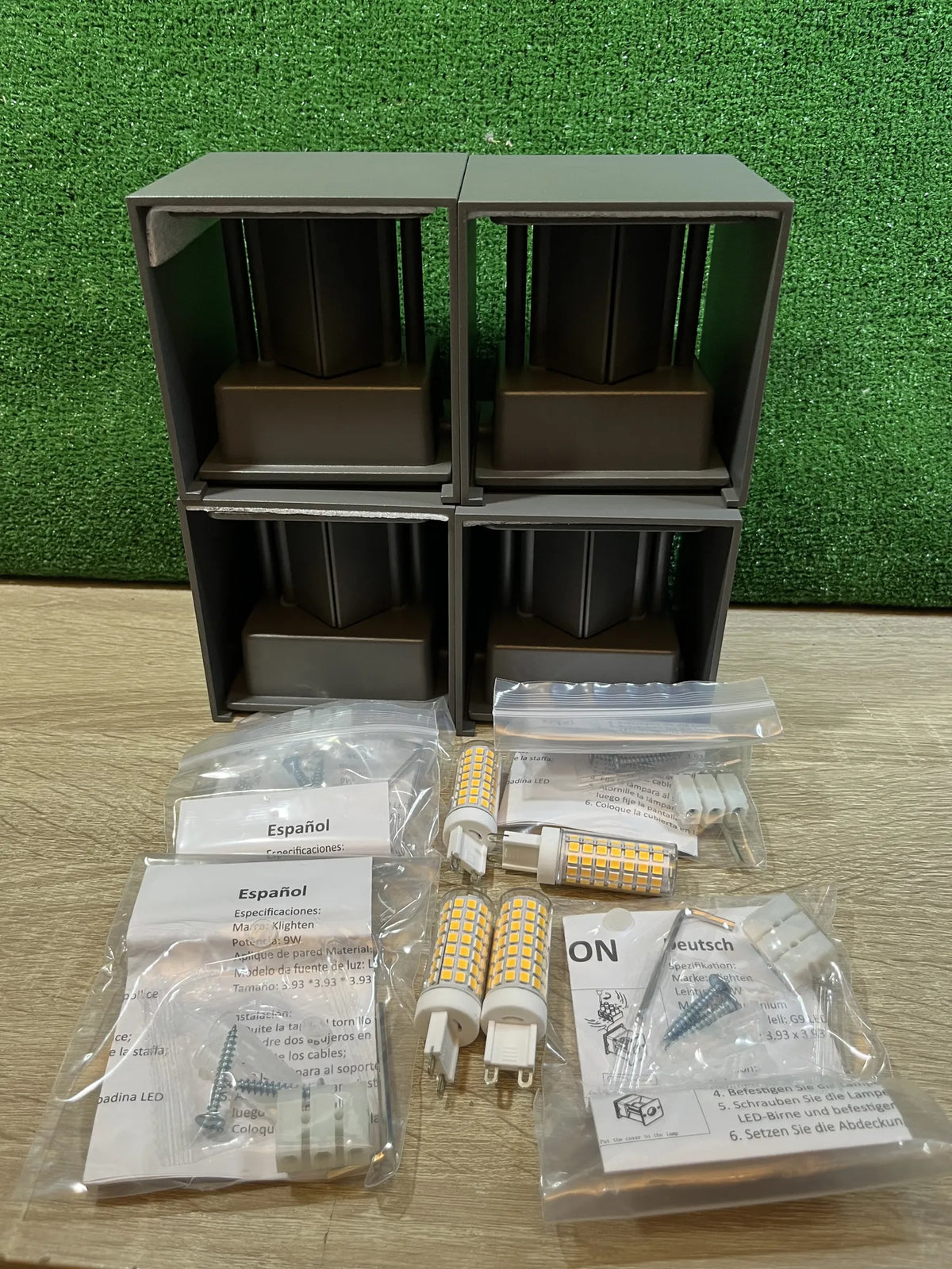 4 PCS Aplique Pared LED Klighten