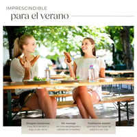 Conjunto de mesa y bancos para exterior