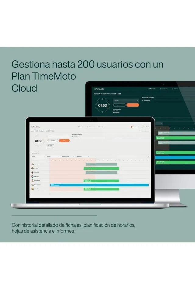 Terminal de fichaje basado en la nube TIMEMOTO tm-626
