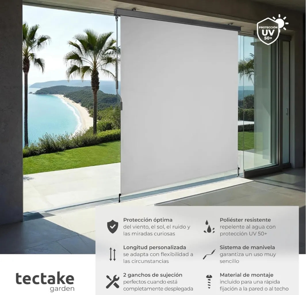Toldo vertical exterior enrollable