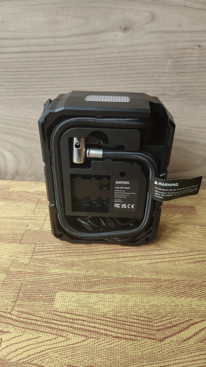 Inflador Ruedas Coche Digital 12V, Compresor Aire Portátil 150 PSI