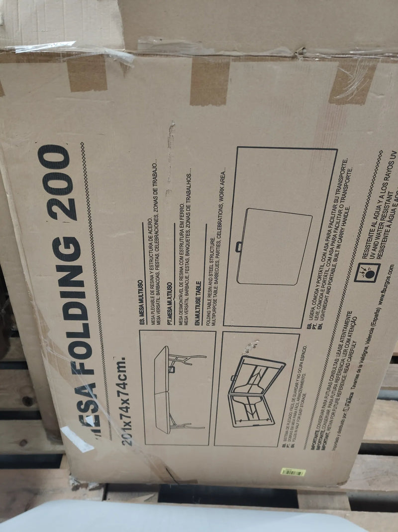 Mesa plegable portátil  200cm - KG KITGARDEN