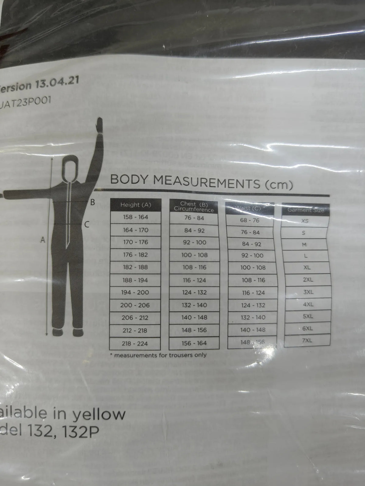 Mono de Trabajo Desechable, Protección Quimica