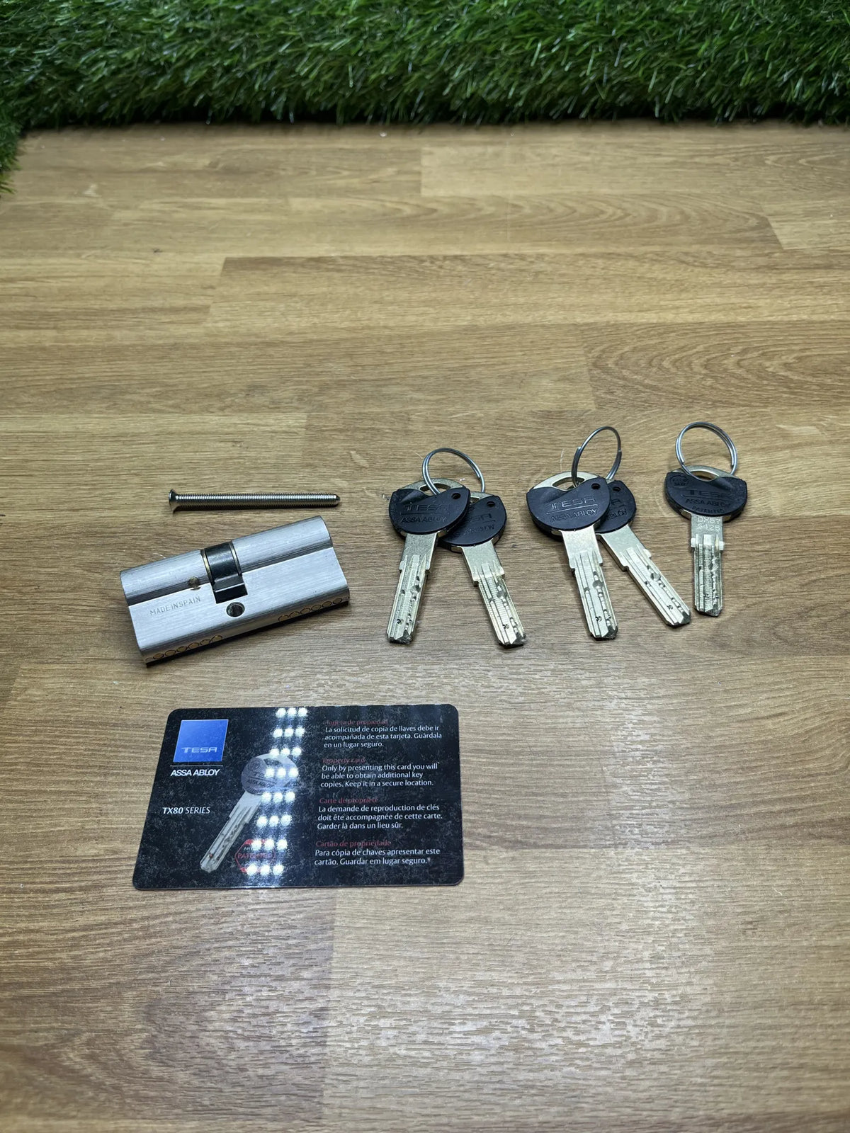 Cilindro de Alta Seguridad Plateado TX80 Tesa Assa Abloy