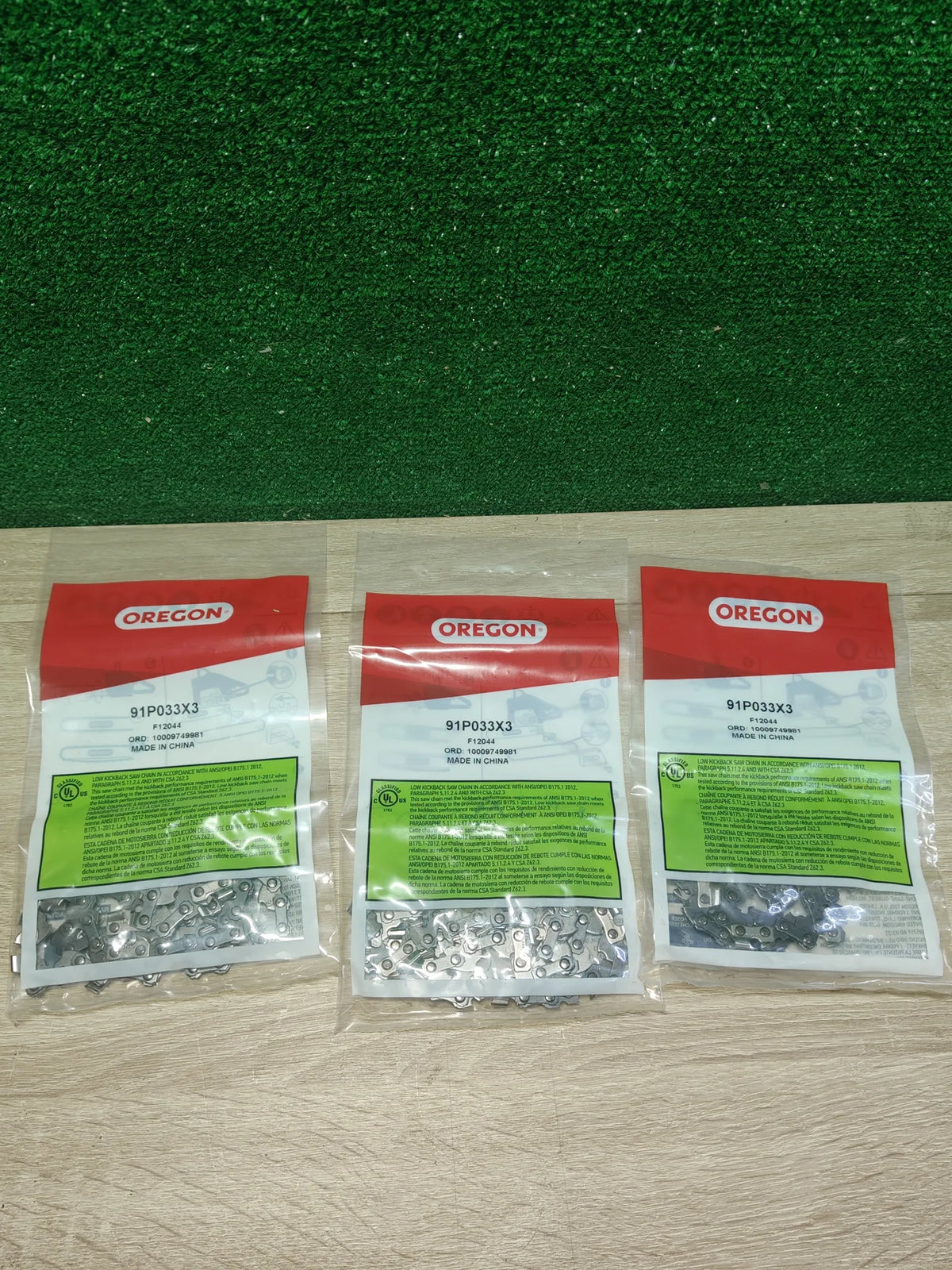 Pack de 3 Cadenas de Motosierra Oregon