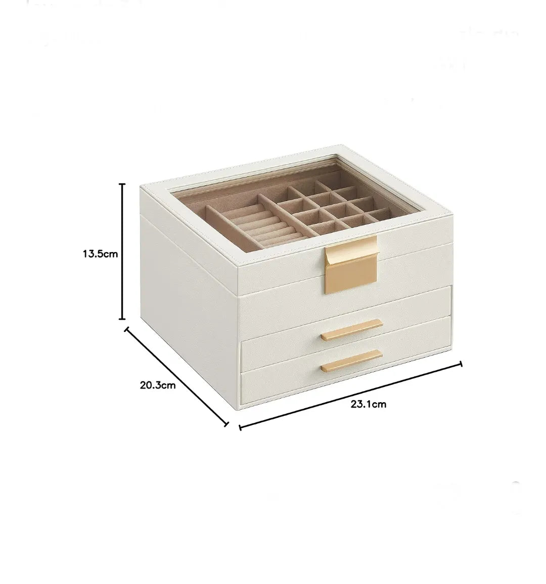 Caja de Joyas, Caja Joyero de 3 Niveles