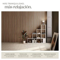 Juego de 2 paneles de pared de roble