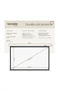 Pantalla de proyección para cine en casa 4K