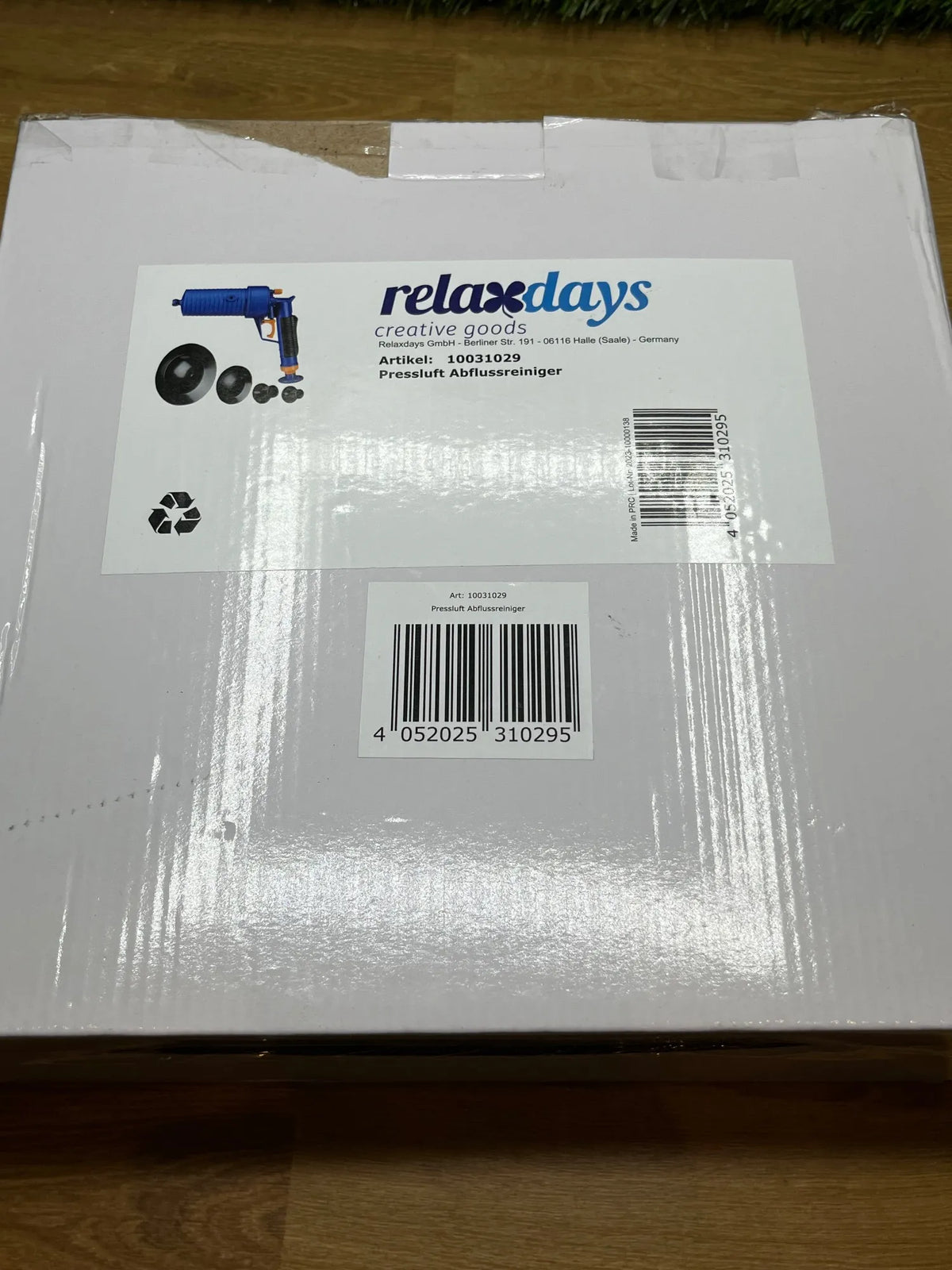 Limpiador de Tuberías Aire Comprimido Relaxdays