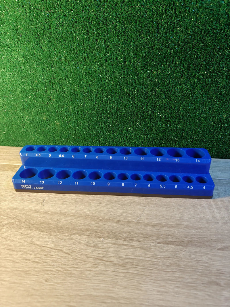 Soporte de plástico para llaves de vaso BGS