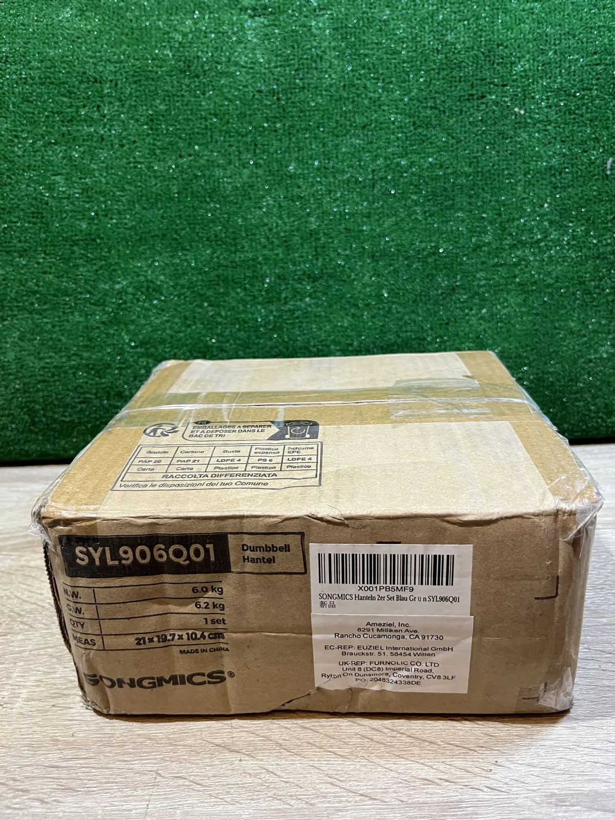 Juego de 2 Mancuernas 3KG SONGMICS