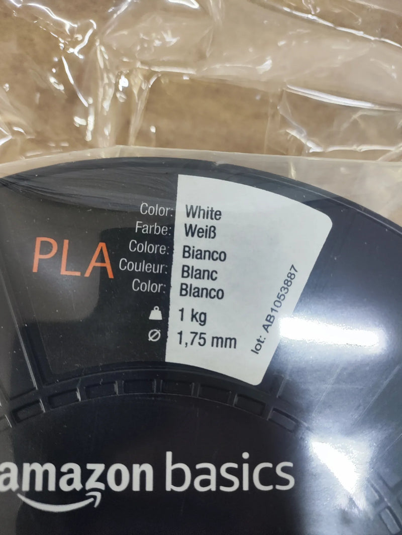 Filamento blanco para impresora 3D Amazon Basics