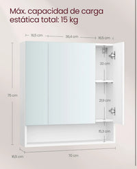 Armario de baño con puerta