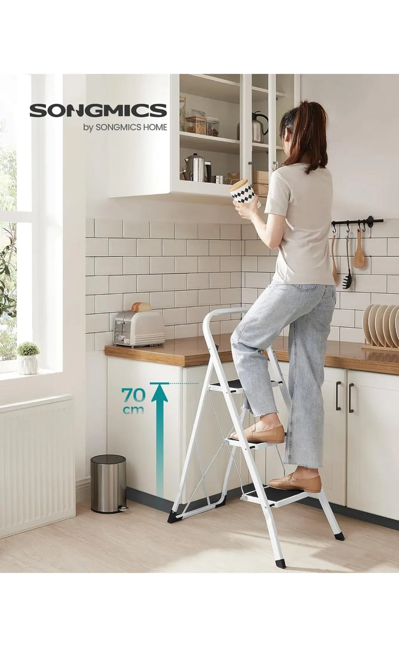 Escalera de Tijera, Escalera con 3 Peldaños, Peldaño Plegable