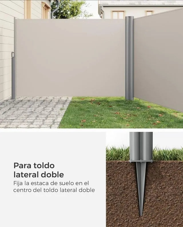 SONGMICS Estaca de Tierra, Anclaje para Postes