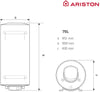 Termo eléctrico de 75 litros - Ariston
