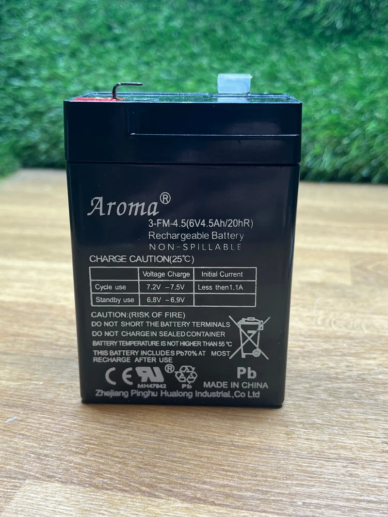 Batería Aroma de 6V 4.5AH