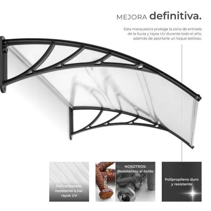 Marquesina transparente