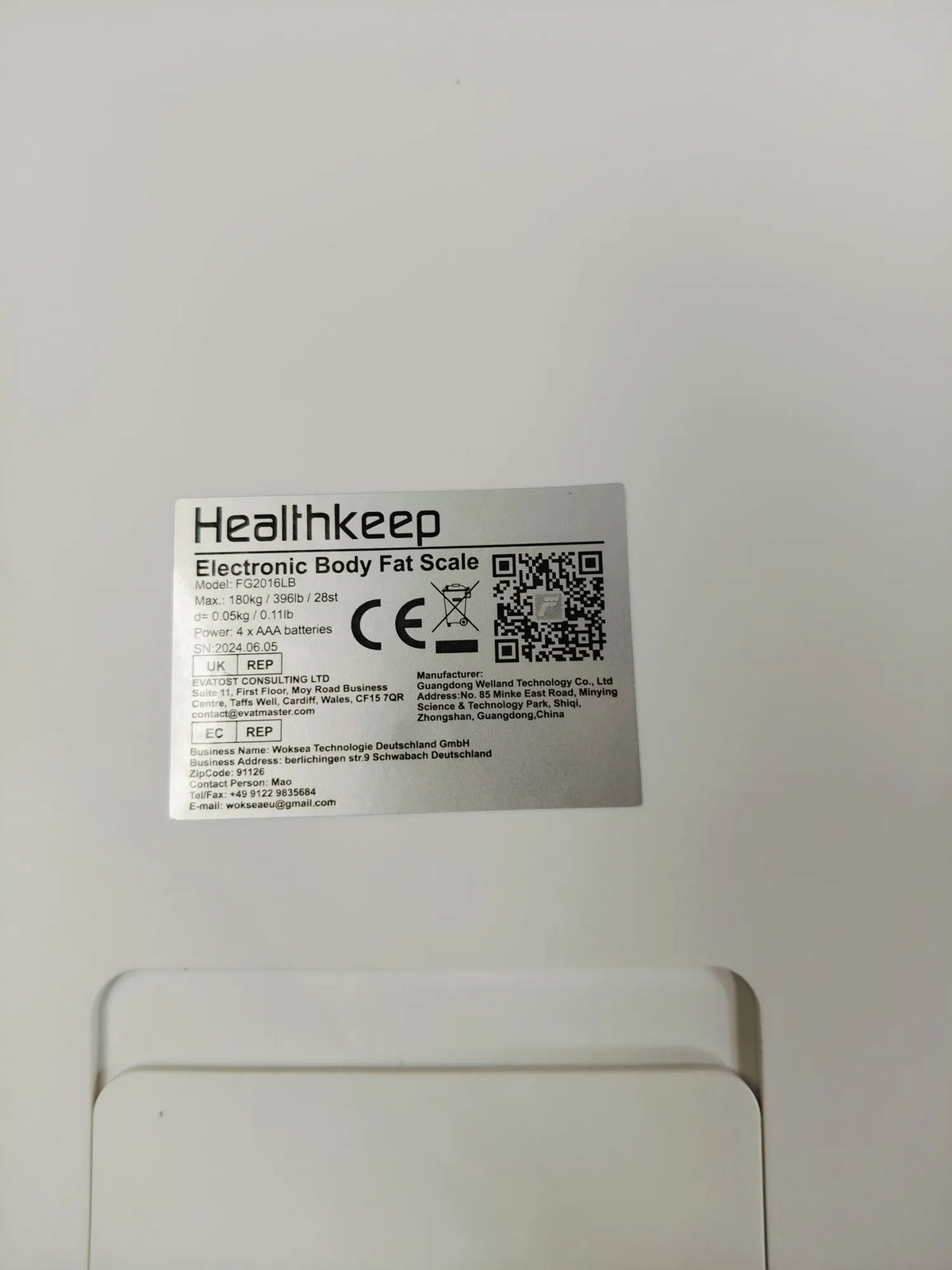 Báscula Grasa Corporal - Healthkeep