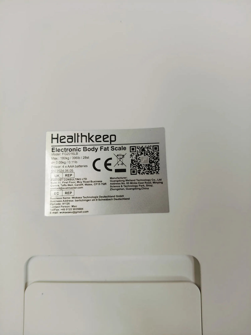 Báscula Grasa Corporal - Healthkeep