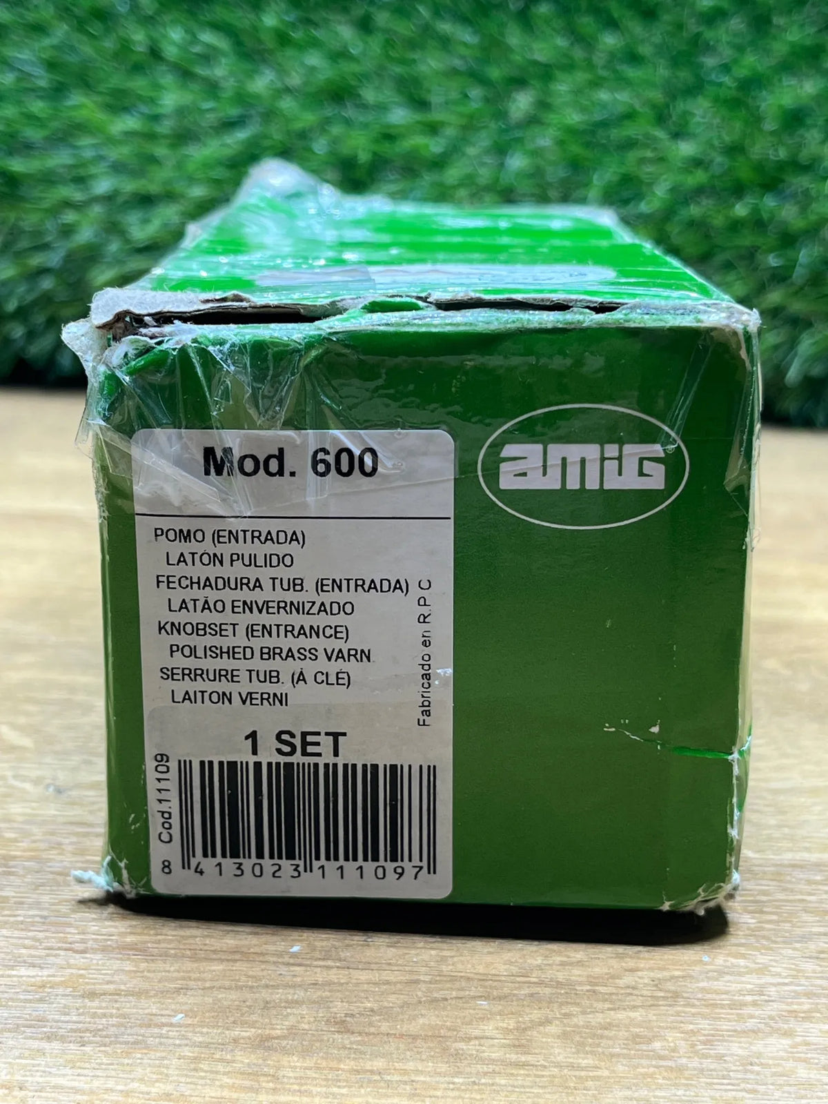 Juego de Pomos para Puerta de Entrada Interior Amig