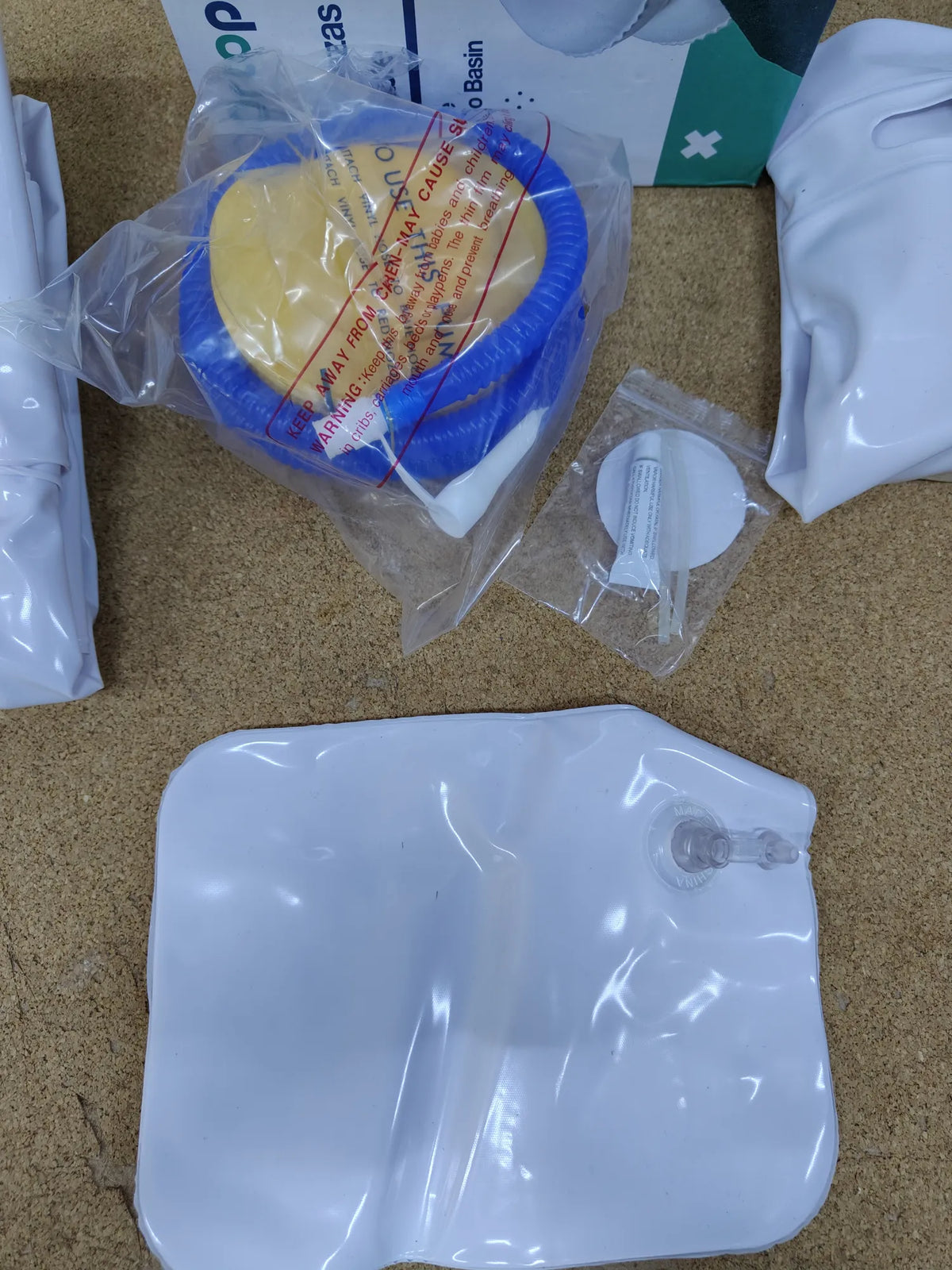 Lavacabezas Hinchable para Cama