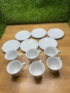 Set de 6 Tazas Con Plato Quid
