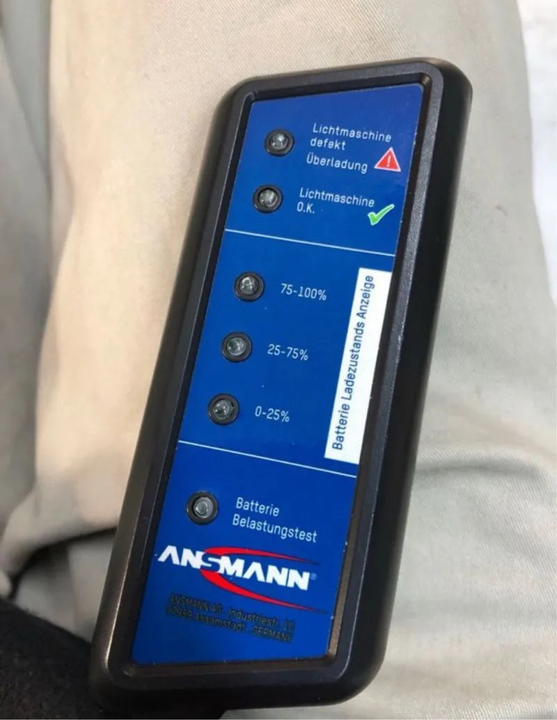 Comprobador de baterías de coche ANSMANN