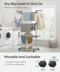 Tendedero plegable de 4 niveles