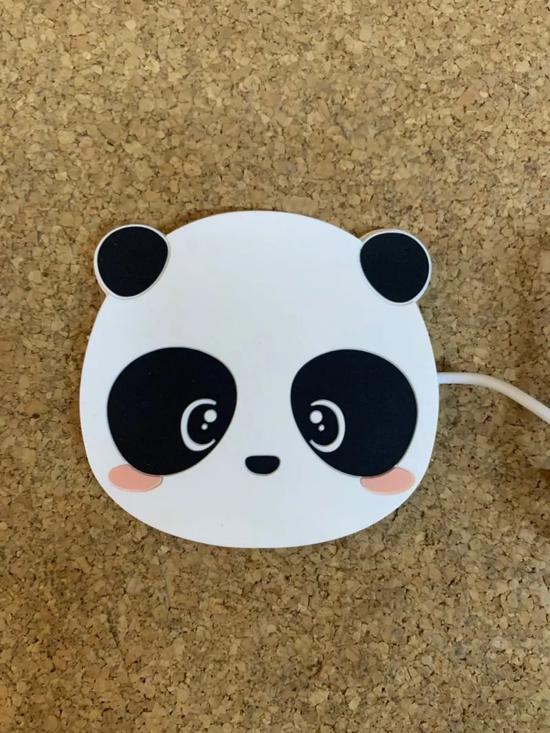 Calentador de tazas, diseño de oso panda