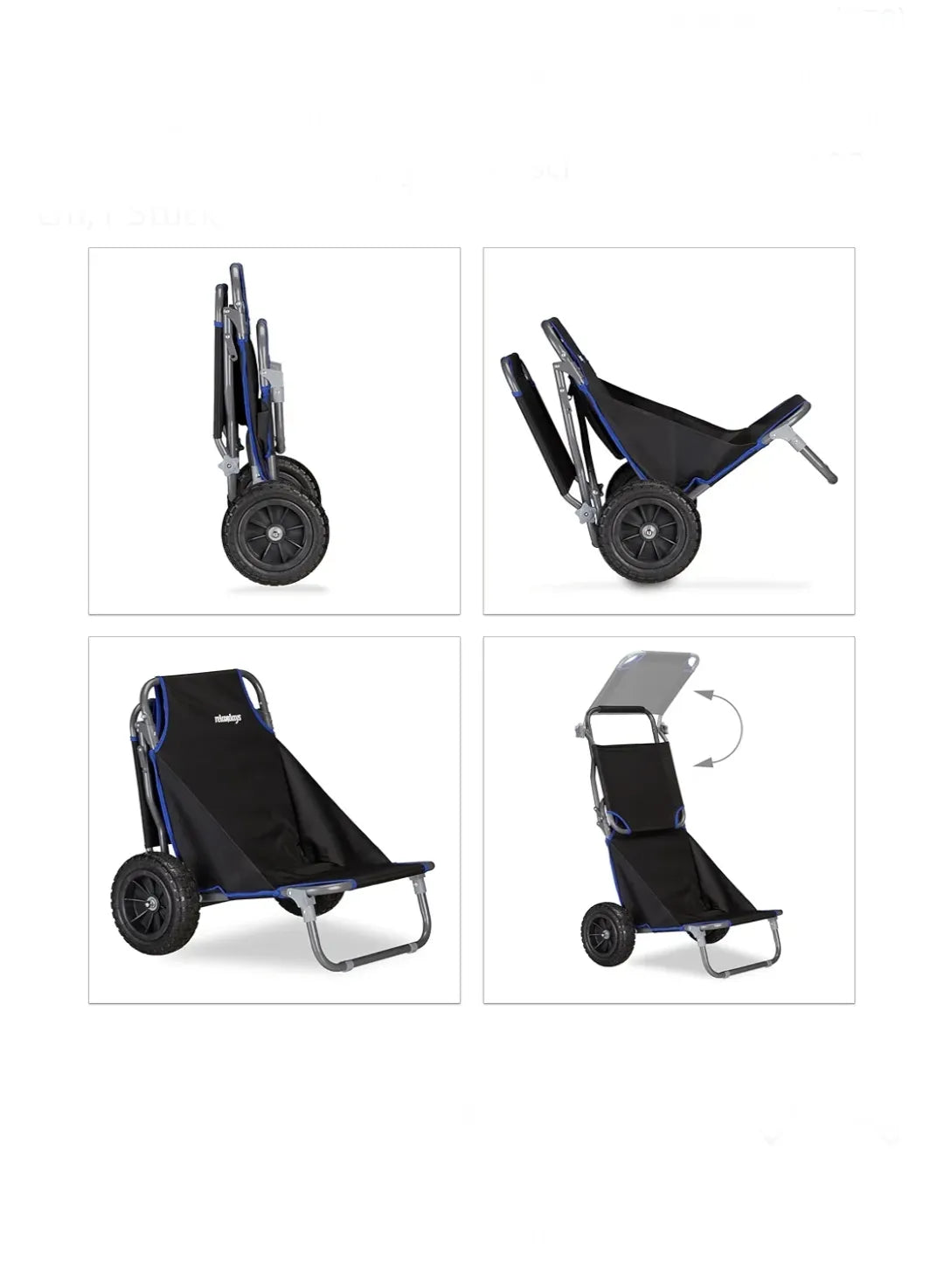 Carrito de playa plegable Relaxdays